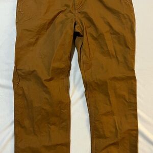 Carhartt Men's Brown Rugged Flex Relaxed Fit Duck Utility Workwear Pants 34 x 30